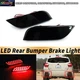 2x LED Black Lens Bumper Reflector Tail Stop Brake Light For Subaru XV Crosstrek