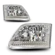 Chrome Halo Headlight Set With Fits 1997-2003 Ford F-150 FO2503182 FO2502182