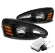 For 04-08 Pontiac Grand Prix GT GTP GXP Headlight Headlamp Lamp Black +6000K HID