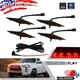 4PCS Raptor Style Red Grille LED Lights Smoked Lens For 2014-2021 Toyota 4Runner