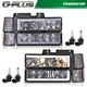 Smoked Fit For 1994-1998 GMC C10 C/K C1500 C2500 C3500 LED DRL Headlights