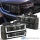 Fits 94-98 GMC C10 C/K Sierra Yukon Smoke Headlights+Bumper Lamps w/ LED Tube
