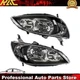 Headlight Assembly Fits 04-05 Honda Civic Clear Lens Black Housing Halogen Pair