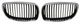 Chrome Black Grille Set For 2007-2010 BMW 3 Series M3 BM1200188 BM1200187