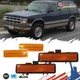 Amber Front Corner Parking Signal Lights For 83-93 Chevry S-10 / 82-90 GMC S-15