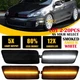 2-20PC For Volkswagen VW MK6 GTI 2010-2014 White Amber Bumper Side Marker Lights