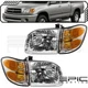 Combo Halogen 4-Piece fits TOYOTA 01-04 SEQUOIA 00-04 TUNDRA