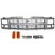 Front Grille Primed Silver Kit For 1994-1999 Chevy C/K Series / 1995-2002 Tahoe