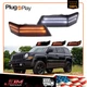 Smoke Switchback LED Dynamic Signal Blinker Corner Lights For 07-17 Jeep Patriot