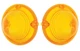 United Pacific Amber Park Lamp Lens Pair For 1958 Chevy Bel Air Biscayne Impala