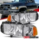Fit 1999-2002 Dodge Ram 1500 2500 Sport Headlights+Corner Signal Lamp Left+Right
