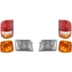 For 1993-1997 Ford Ranger Headlight Kit LH & RH with Corner and Tail Lights 6pc