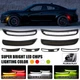For 2015-2023 Dodge Charger Smoked LED Front Rear Bumper Side Marker Lights Lamp