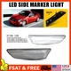 For 03-07 Infiniti G35 Coupe White LED Front Bumper Side Marker Light Clear Lens