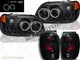 98-01 FORD EXPLORER CCFL HALO RIMS BLACK PROJECTOR HEADLIGHTS + TAIL LIGHTS