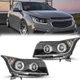 For 2011-2015 Chevy Cruze Headlights LED Strip DRL Bar Black Projector Headlamps For 2011-2015 Chevy Cruze Headlights LED Strip DRL Bar Black Projector Headlamps