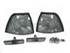 DEPO Smoke Corner+Side Marker Light + Chrome Bulbs For 97-98 BMW E36 3D 318ti/4D