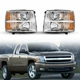 Headlights Assembly For 2007-2014 Chevy Silverado 1500 2500 HD 3500 HD Headlamps Headlights Assembly For 2007-2014 Chevy Silverado 1500 2500 HD 3500 HD Headlamps