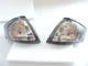 Black Turn Signal Corner Light Lamp Pair For 1999-2000 99-00 Mazda Protege Sedan