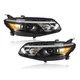 Headlight For Chevy Malibu 2016 2017 2018 Clear Black Housing Right+Left Side