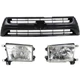 Grille Assembly Kit For 2001-2002 Toyota 4Runner 3pc