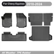 Car Floor Mats&Cargo Liner&Backrest Mats TPE Rubber For 2018-2024 Chevy Equinox