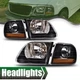 Fit For 97-03 Ford F150/99-02 Expedition Headlights+Corner Lights Assembly LH+RH