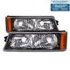 Park Lights Set w/o Body Cladding Fits 2003-2007 Chevy GM2520185 GM2521185 Front