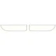 1970-73 Camaro Base Z28 SS; Park Lamp Trim Molding; Aluminum; RH & LH; Pair