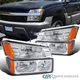 Fits 02-06 Chevy Avalanche 1500 2500 Pickup Clear Headlights Bumper Signal Lamps