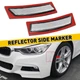 Smoked Front Bumper Reflector Side Marker For 12-15 BMW F30 F31 3-Series EOA