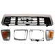 PICKUP 89-91 GRILLE Center 5-pc Kit FWD with Corner Lights and Headlight Doors