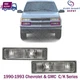 Turn Signal Lights Lens and Housing LH & RH For 1990-1993 Chevy & GMC C/K Series