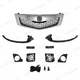 9PC For Acura TSX 2009 2010 Chrome Grille Fog lights Bumper Headlight Brackets