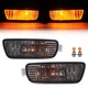 Pair Front Bumper Smoked Turn Signal Lights Lamps For Toyota Tacoma 2001-2004