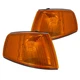 Fits 1990-1991 Honda Crx Amber Turn Signal Lamps Corner Lights Pair Replacement