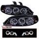 Smoke Projector Headlights Fits 1992-1995 Honda Civic 2/3/4Dr LED Halo Lamp L+R