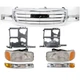 Grille Kit For 2003-2007 GMC Sierra 1500 2500