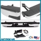 Rear Step Bumper For 1999-2007 Chevy Silverado GMC Sierra 1500 2500 Black Chrome