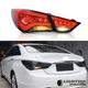 For 2011-2014 Hyundai Sonata Brake Smoke Lens 4PCS LED Tail Lights LED Tube Pair