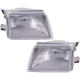 Headlight Set Fits 1998-2000 Mazda B2500 B3000 B4000 Left & Right With Bulb 2Pc