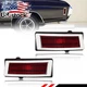 2X Red Lens Rear Quarter Side Marker Lights For 1970 1971 1972 Chevy Chevelle