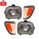 New Front Headlamp + Turn Signal Lamp Left & Right Fits 1995-1997 Toyota Tacoma
