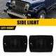 Fits Jeep 1987-95 Wrangler YJ Smoked Front Turn Signal Parking Lights Housings