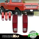 For 74-91 Ford F150 F250 F350 Bronco Red LED Taillights Rear Brake Reverse Lamps