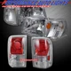 Euro Clear Headlights w/ Corner Lights and Taillights for 1993-1997 Ford Ranger