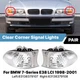 Turn Signal Corner Light Lens Cover For 1999-2001 BMW 7 Series E38 Sedan White