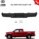 Black Fit For Ford F-150 Pickup 2009-2013 2014 Steel Rear Bumper Assembly w/Park