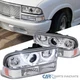 Fit 98-04 Chevy S10 Blazer Clear SMD LED DRL Projector Headlights+Bumper Lamps