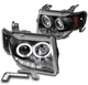 For 08-12 Ford Escape LED Halo Projector Black Headlights Headlamp w/Bumper DRL